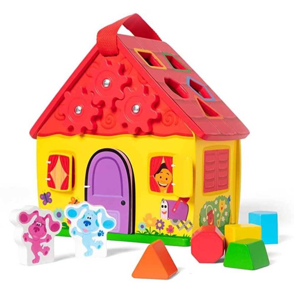 Melissa & Doug Blue's Clues & You! House Shape Sorter Activity Play Set